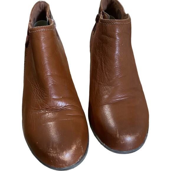 Clarks Womens Booties Size 8.5 Valarie Ashly Leather Strap ankle boots - Picture 4 of 7